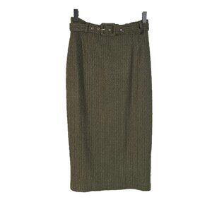 Rachel Riley Slub Texture Wool Blend Pencil Skirt Size 36